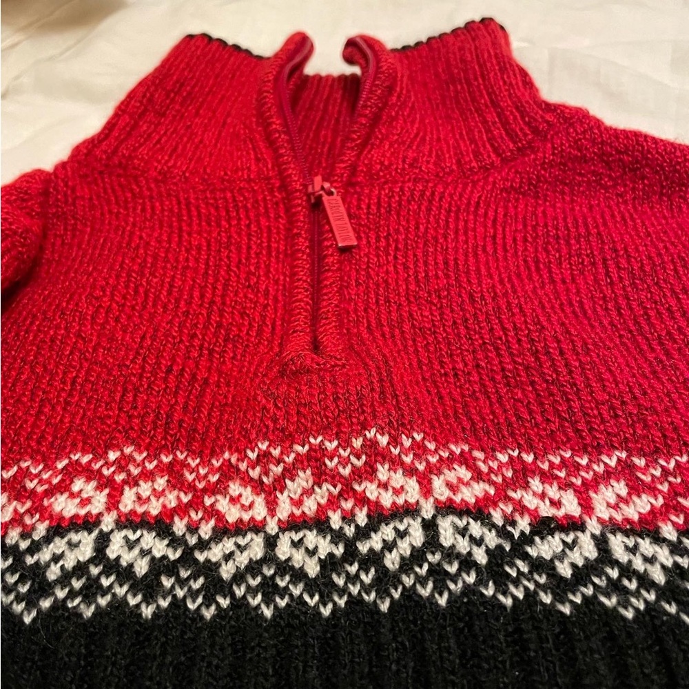 Vintage Christmas Sweater, quarter zip